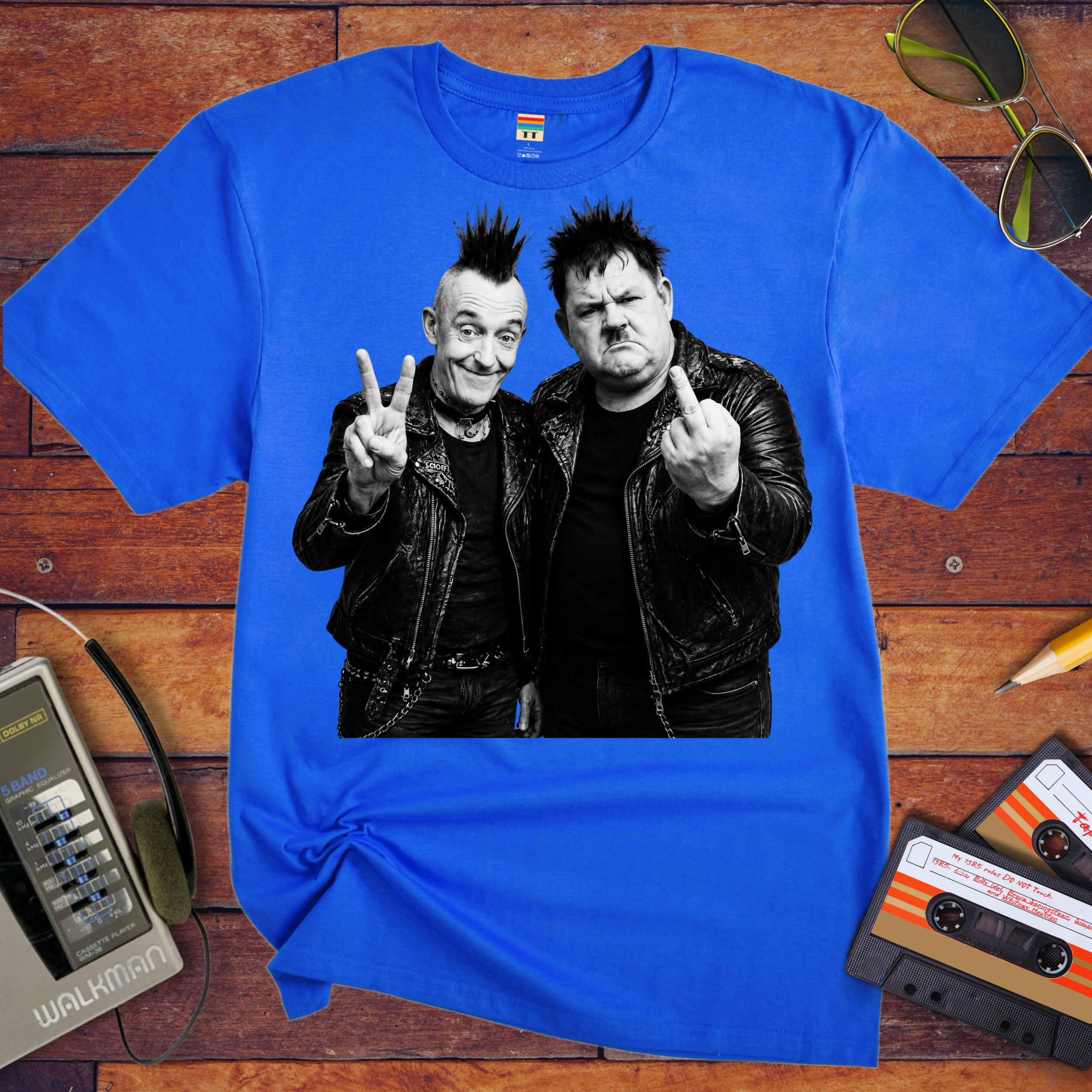 Laurel and Hardy  Punk 'V2' Funny T-Shirt