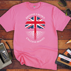 "British grown English roots" T Shirt
