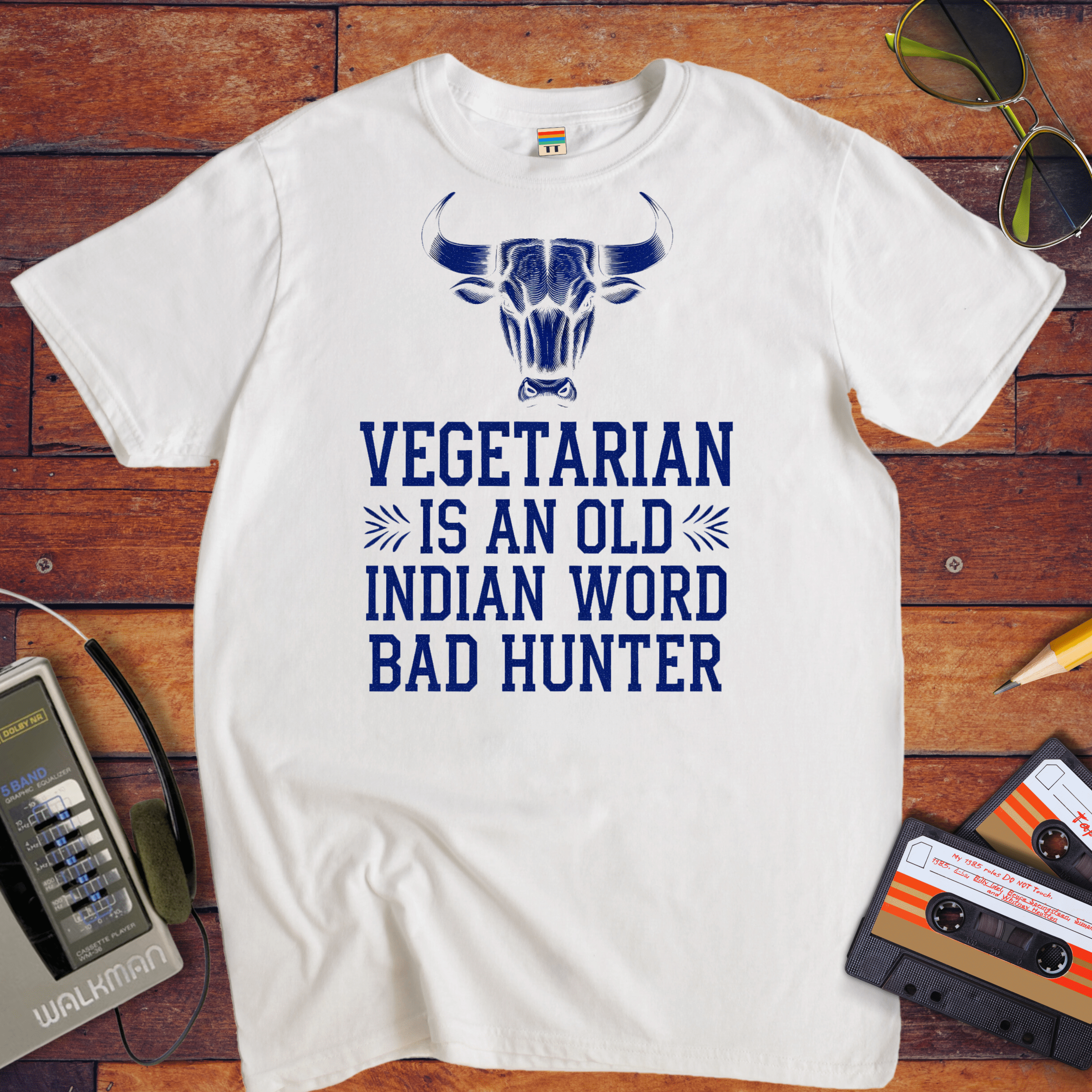"VEGETARIAN' is an old Indian word for 'BAD HUNTER" T-Shirt