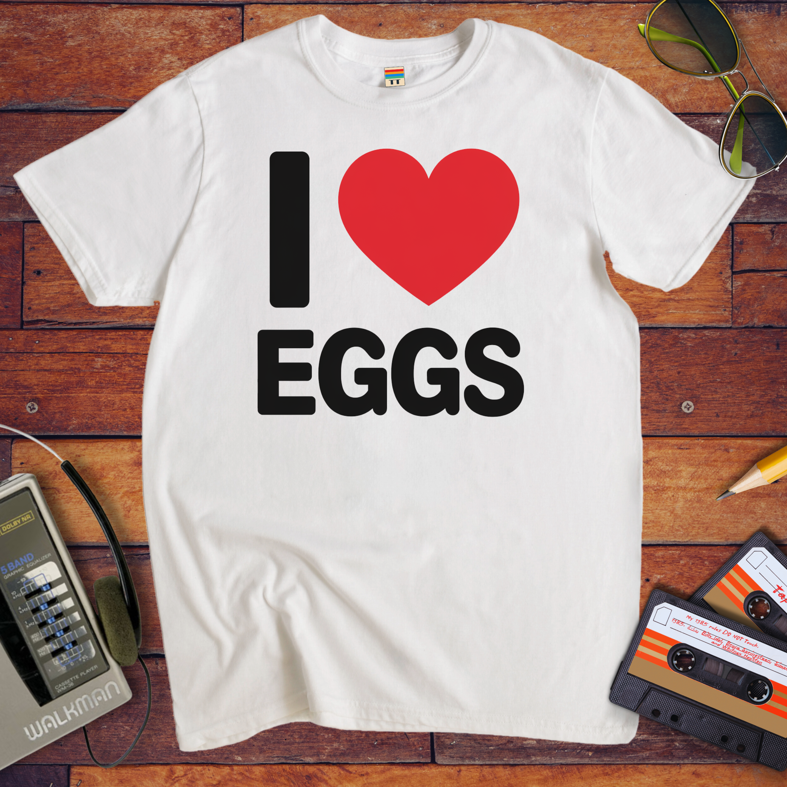 'I Love Eggs' Funny T-Shirt