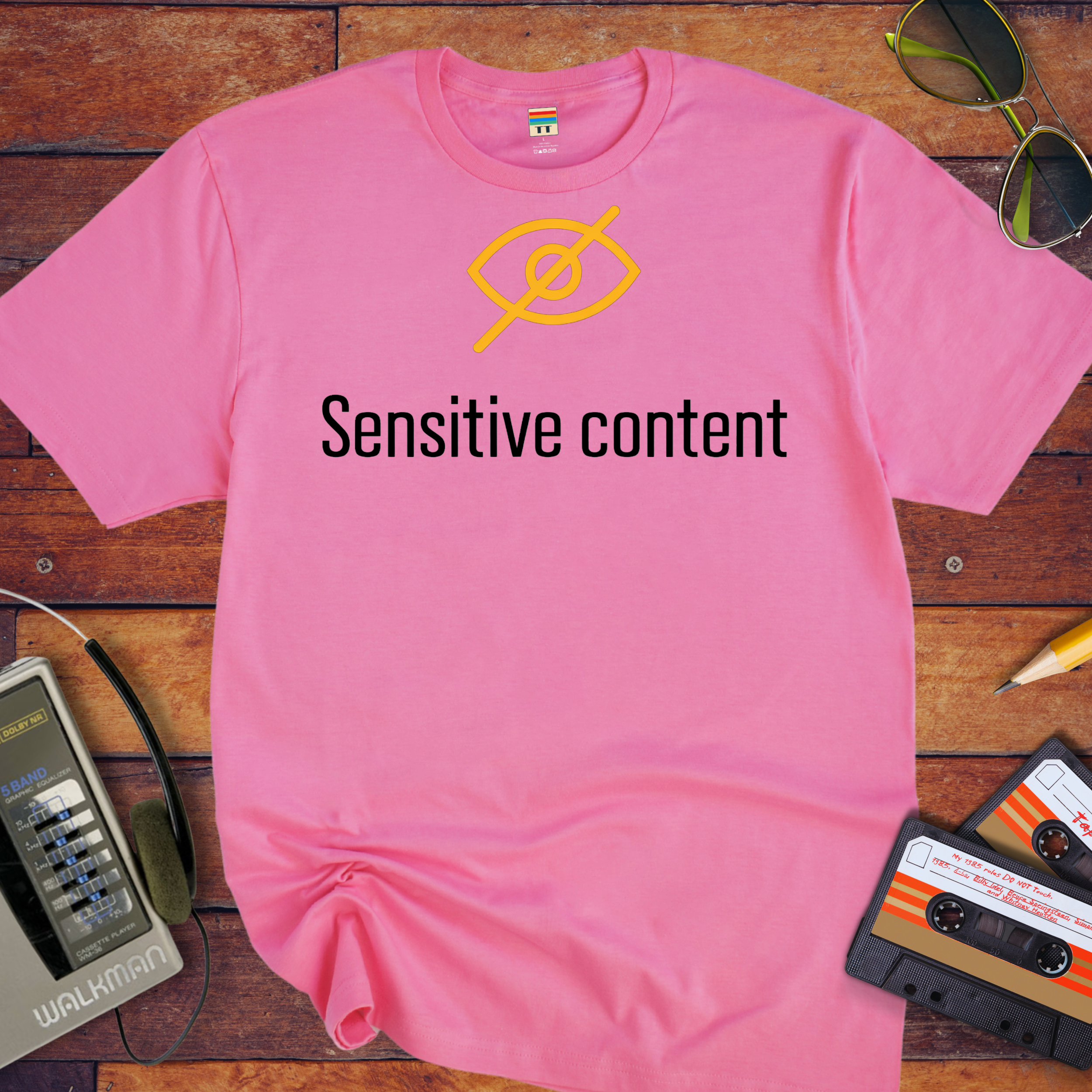 'Sensitive content' Funny T-Shirt