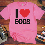 'I Love Eggs' Funny T-Shirt