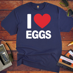 'I Love Eggs' Funny T-Shirt