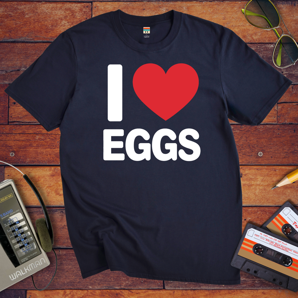 'I Love Eggs' Funny T-Shirt