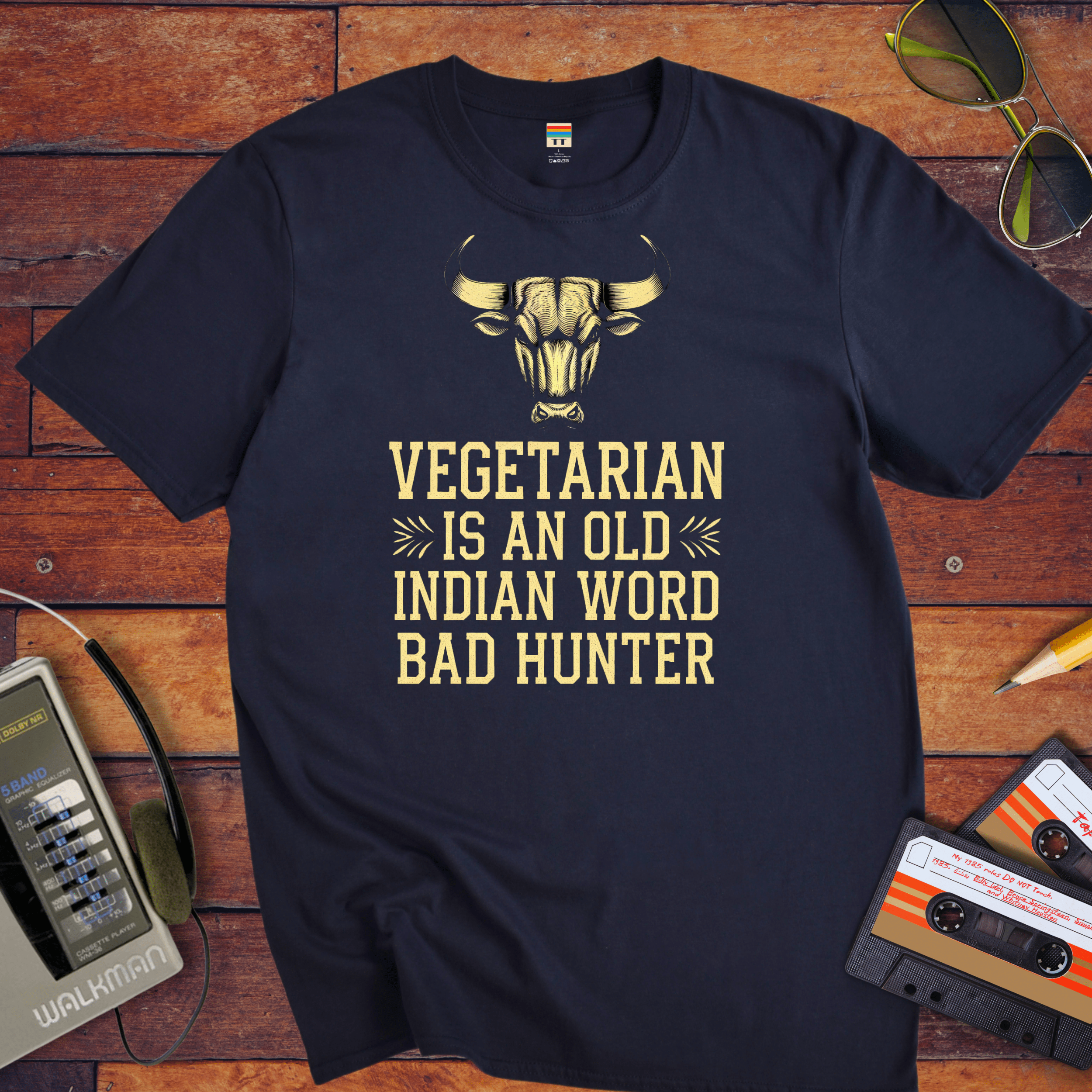 "VEGETARIAN' is an old Indian word for 'BAD HUNTER" T-Shirt