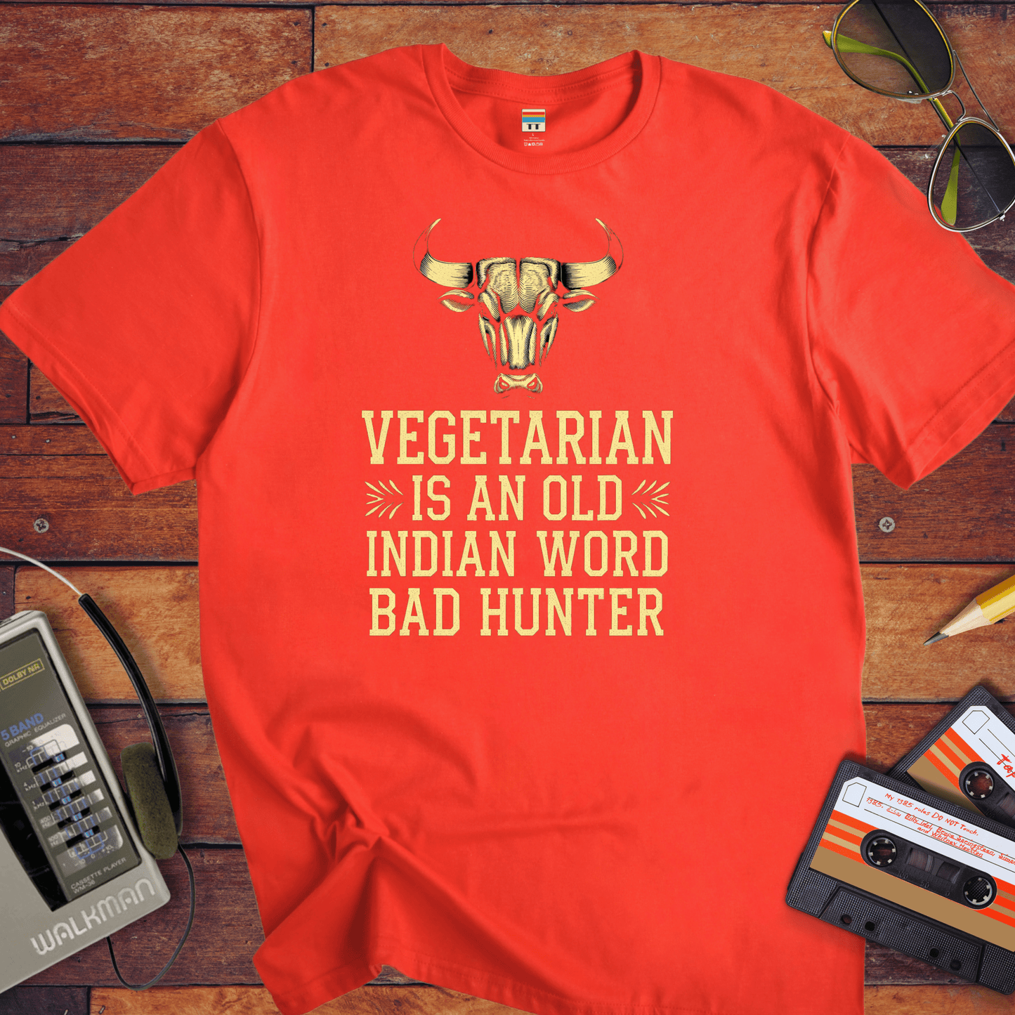 "VEGETARIAN' is an old Indian word for 'BAD HUNTER" T-Shirt