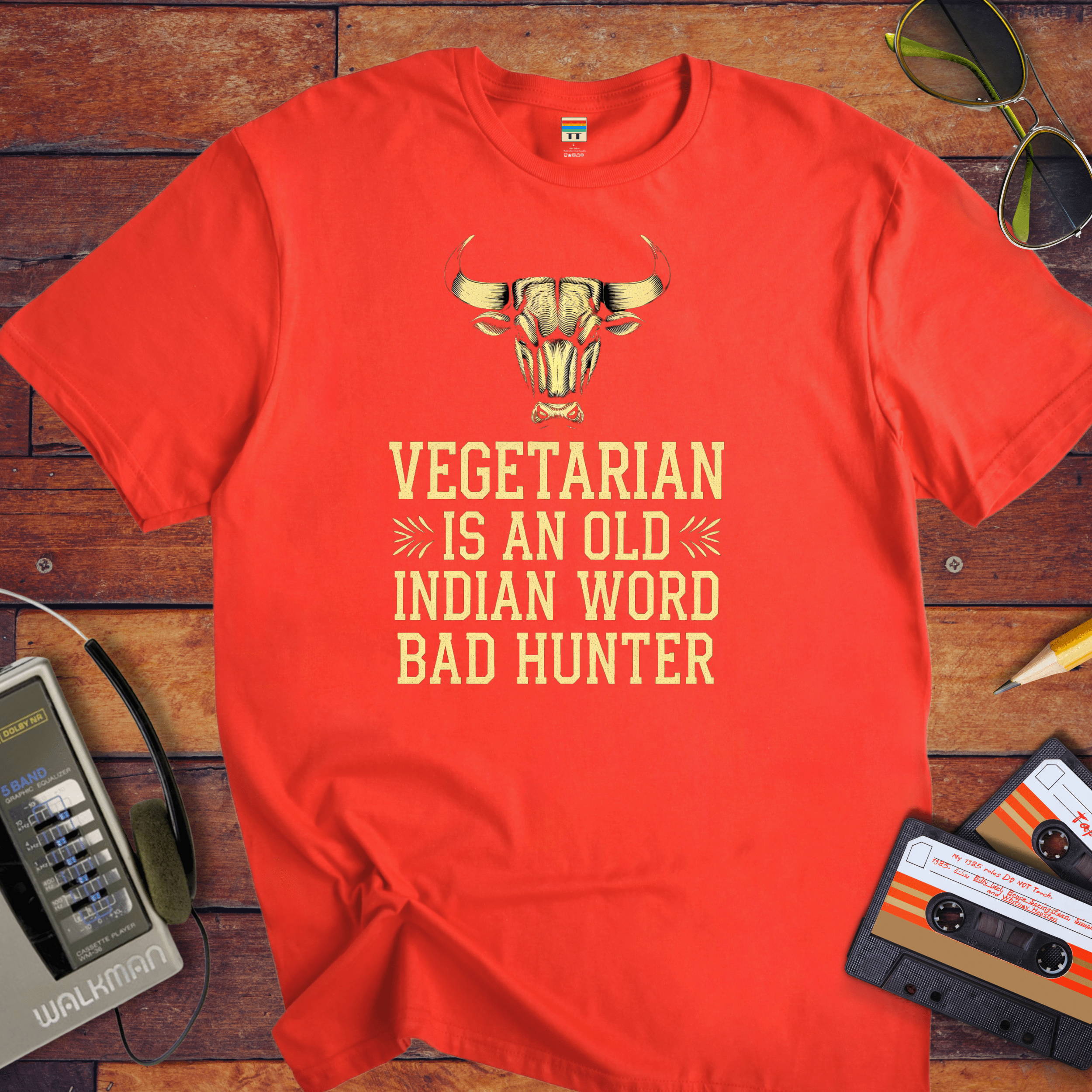 "VEGETARIAN' is an old Indian word for 'BAD HUNTER" T-Shirt