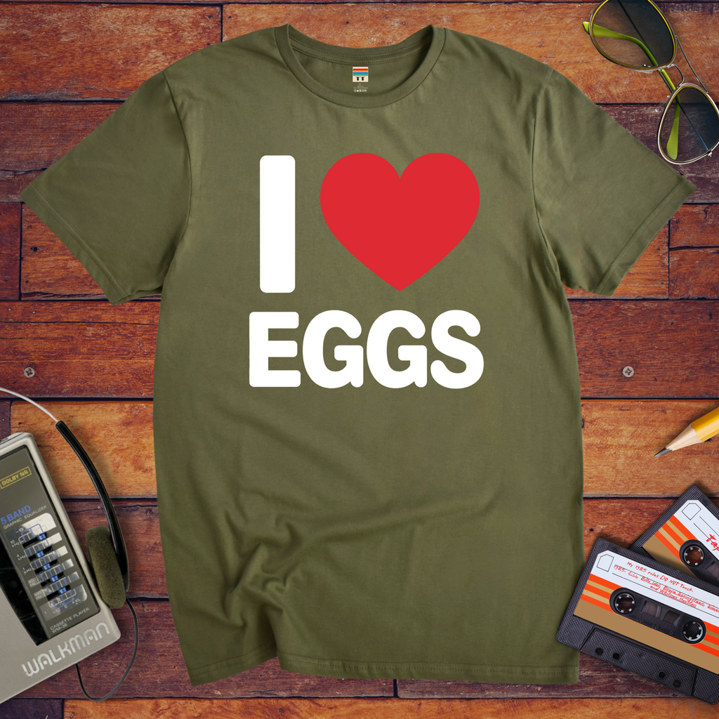 'I Love Eggs' Funny T-Shirt