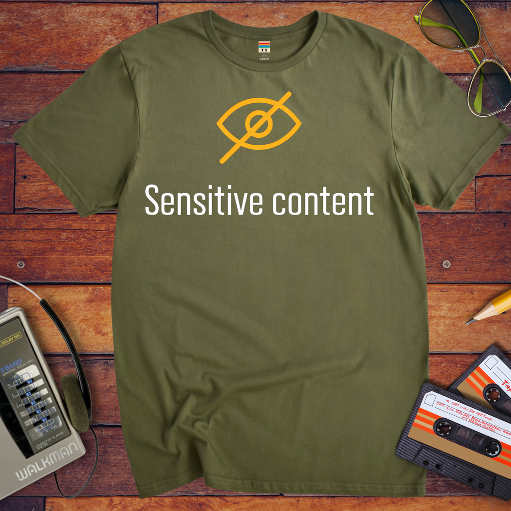 'Sensitive content' Funny T-Shirt