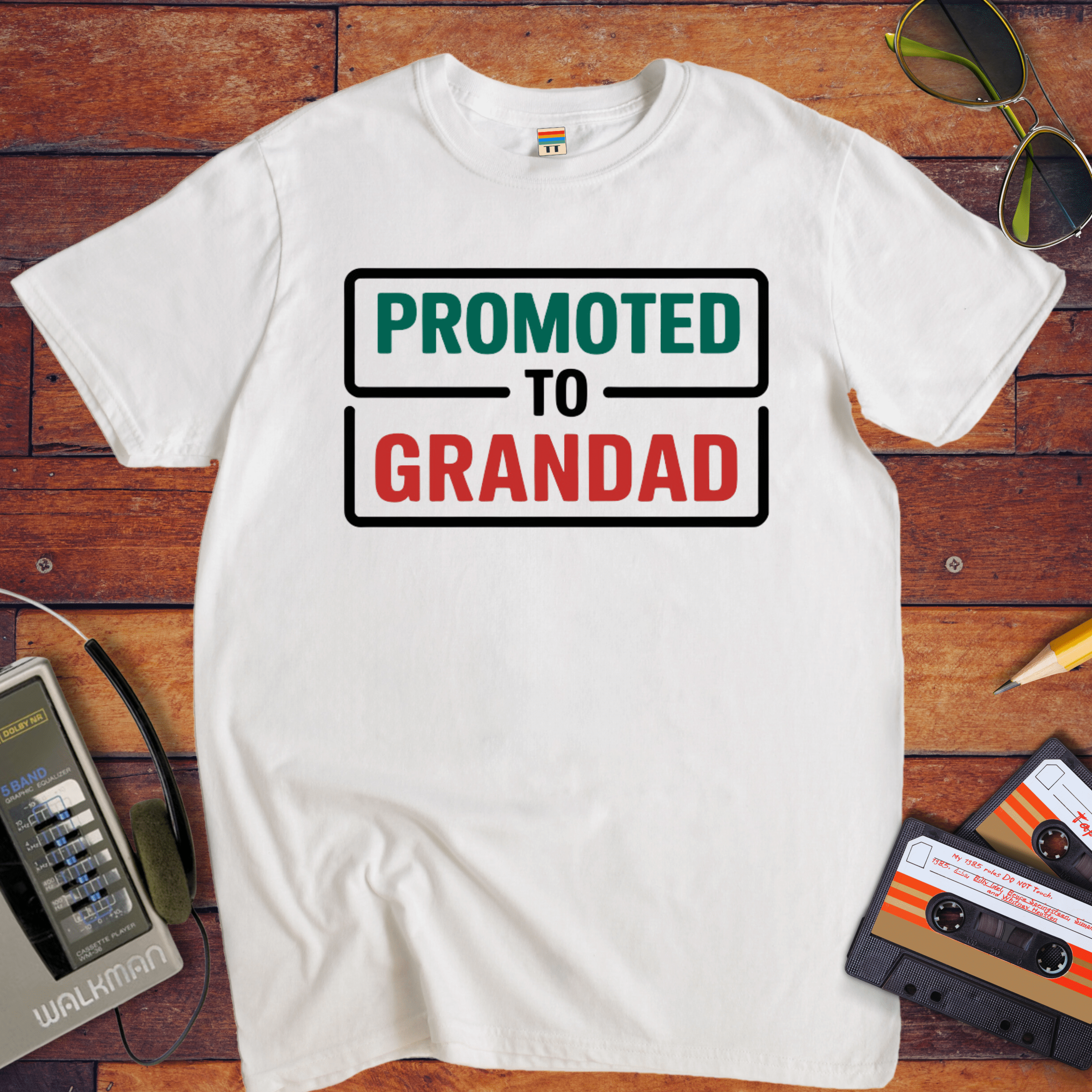 "Promoted to grandad" T-Shirt