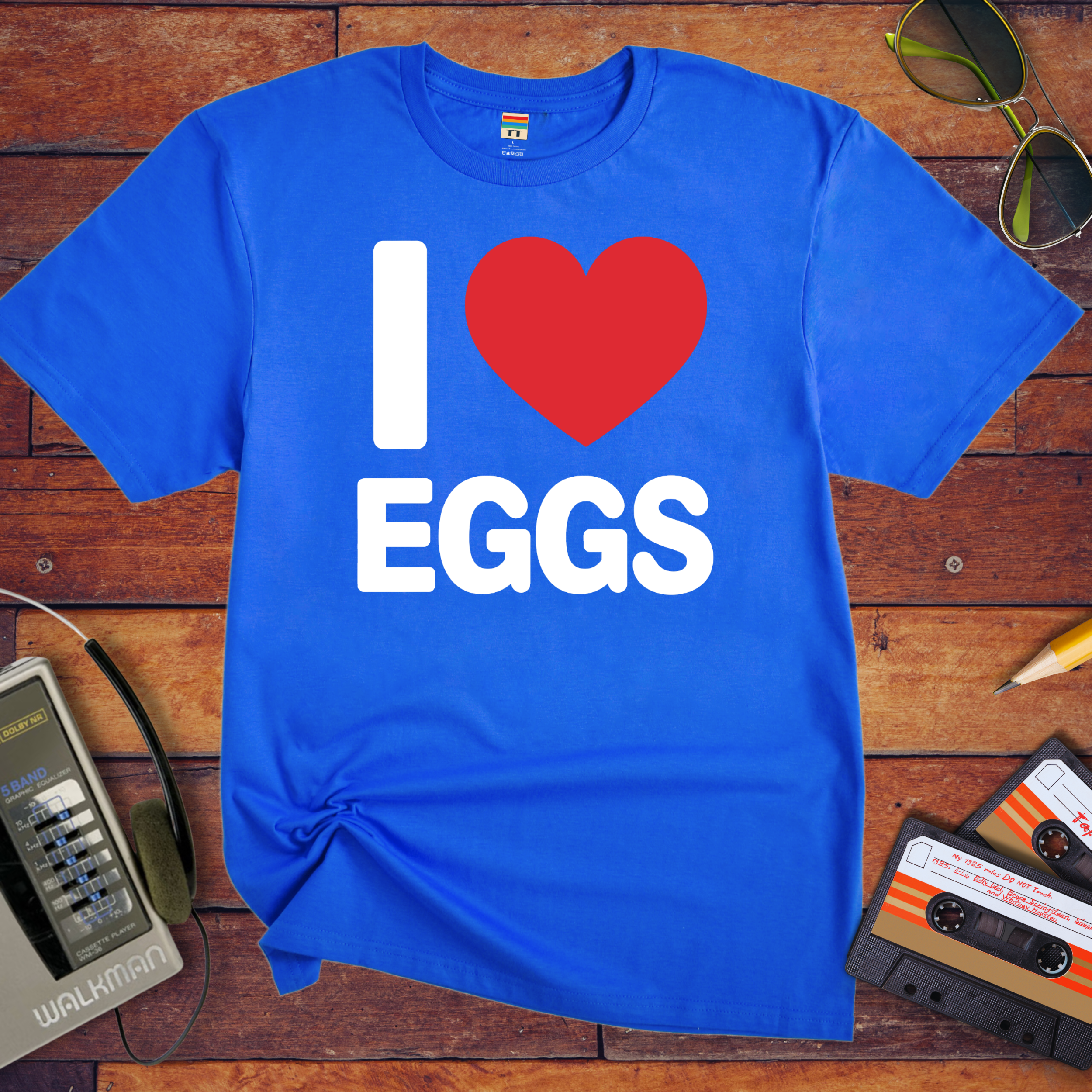 'I Love Eggs' Funny T-Shirt