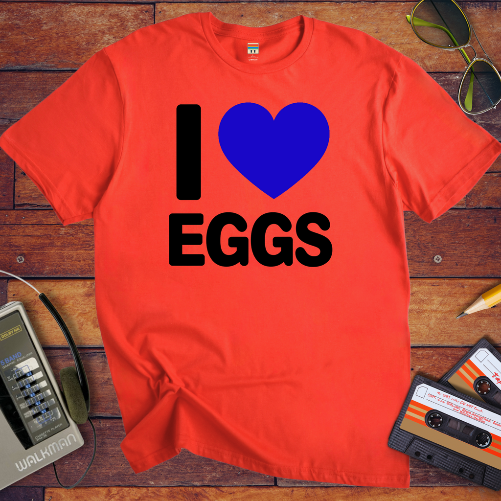 'I Love Eggs' Funny T-Shirt