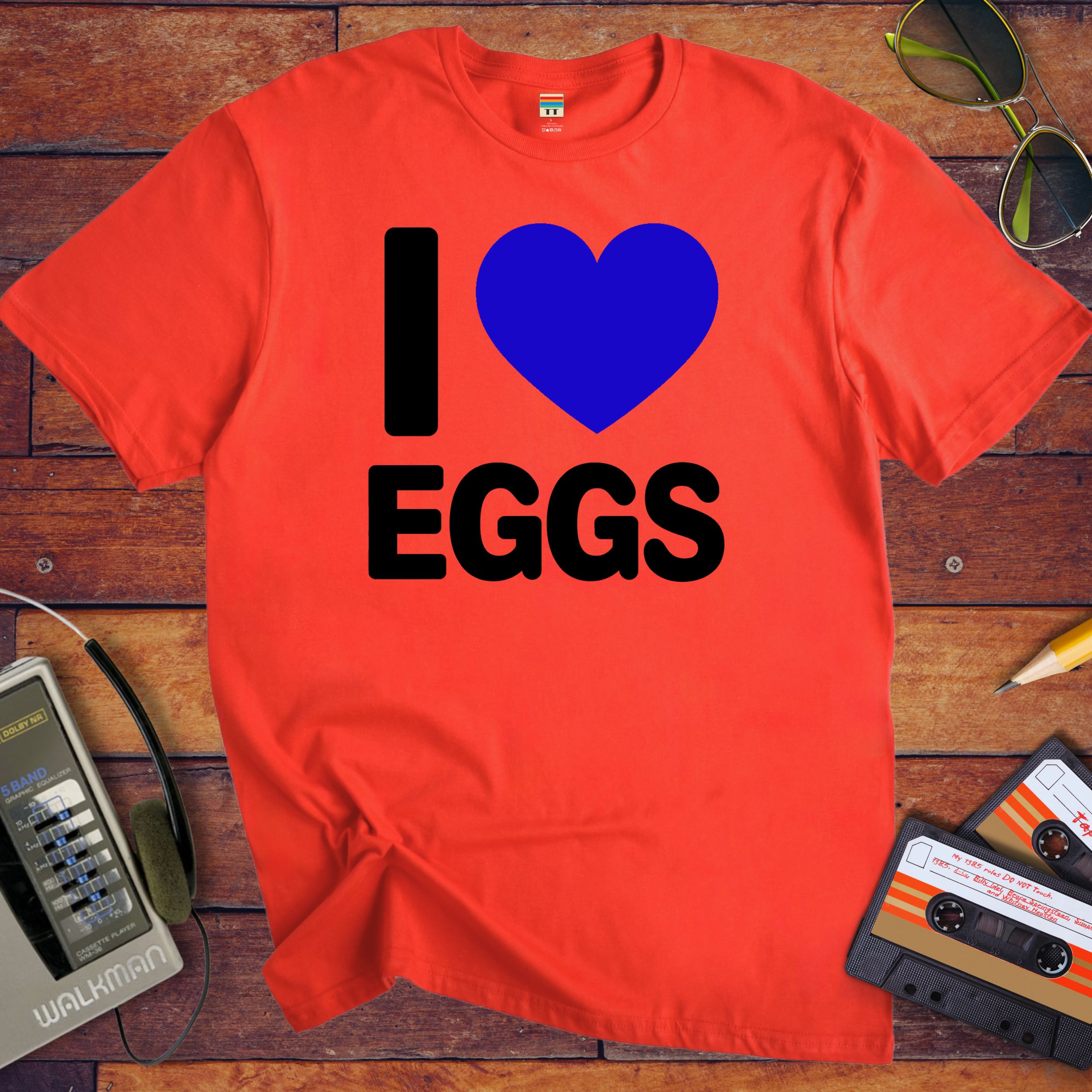 'I Love Eggs' Funny T-Shirt
