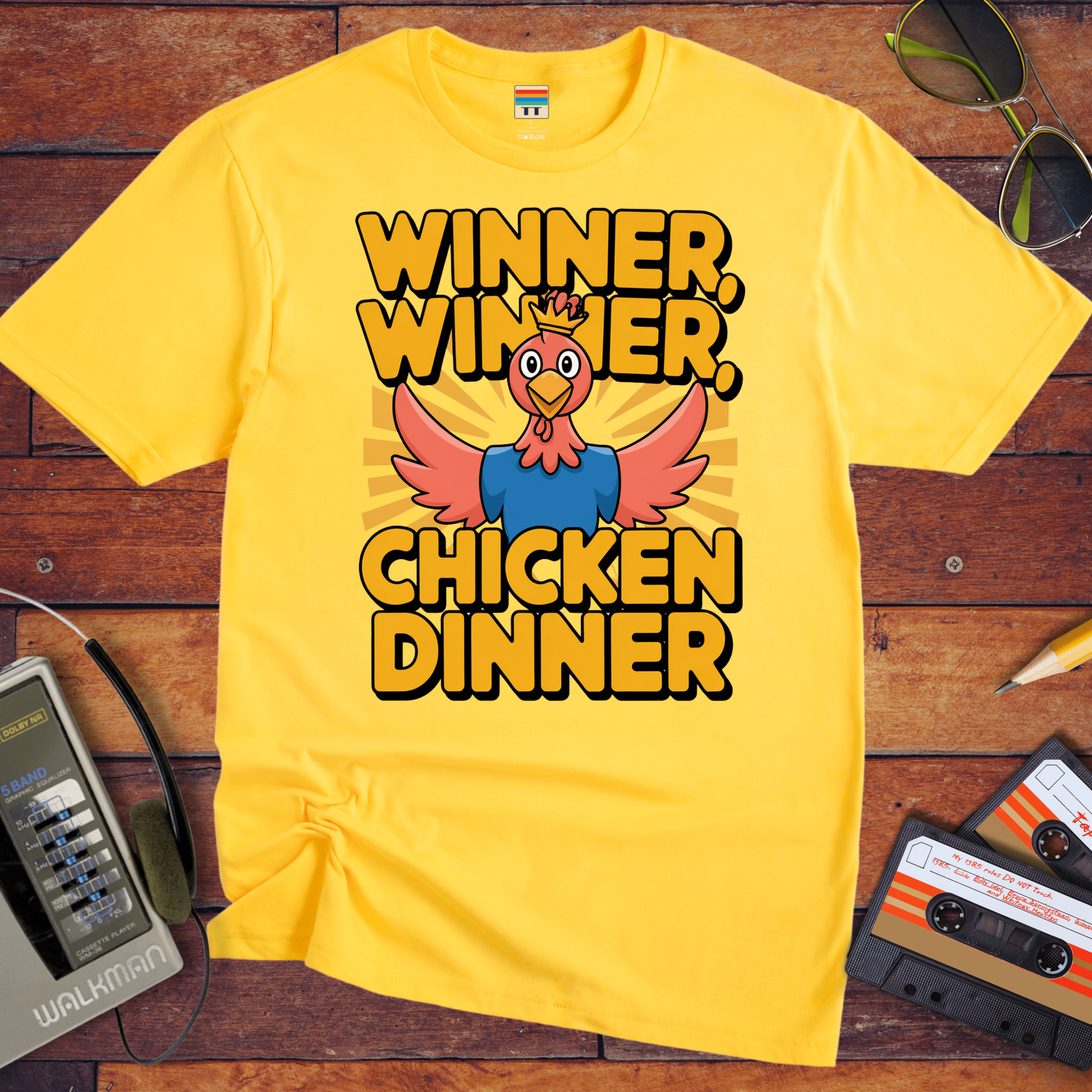 'Winner Winner Chicken Dinner' Funny T-Shirt