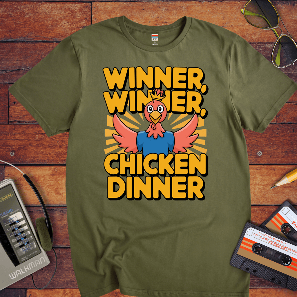 'Winner Winner Chicken Dinner' Funny T-Shirt