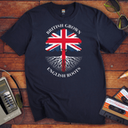"British grown English roots" T Shirt