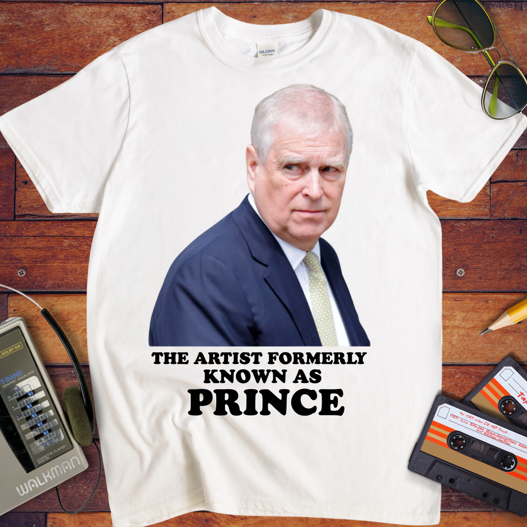 'THE ARTIST FORMERLY KNOWN AS PRINCE'  Funny T-Shirt