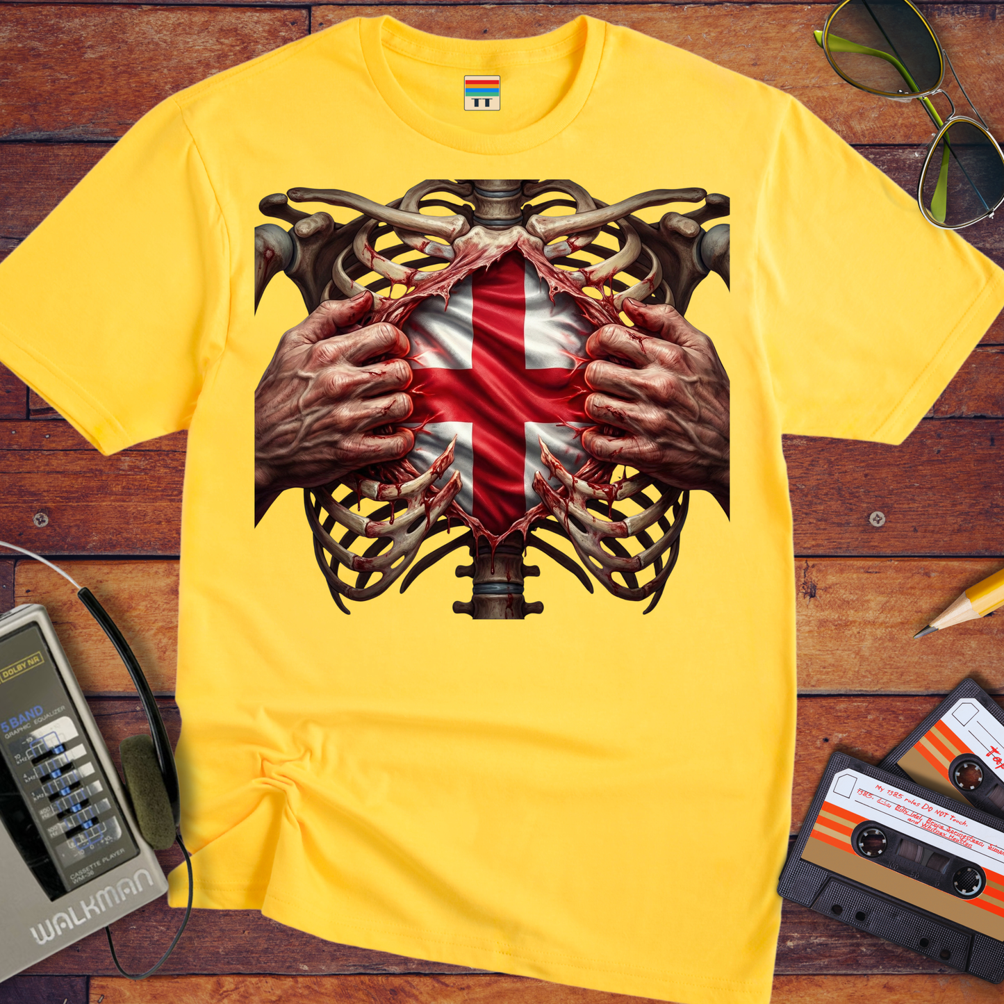 'UK Ribs'  Funny T-Shirt