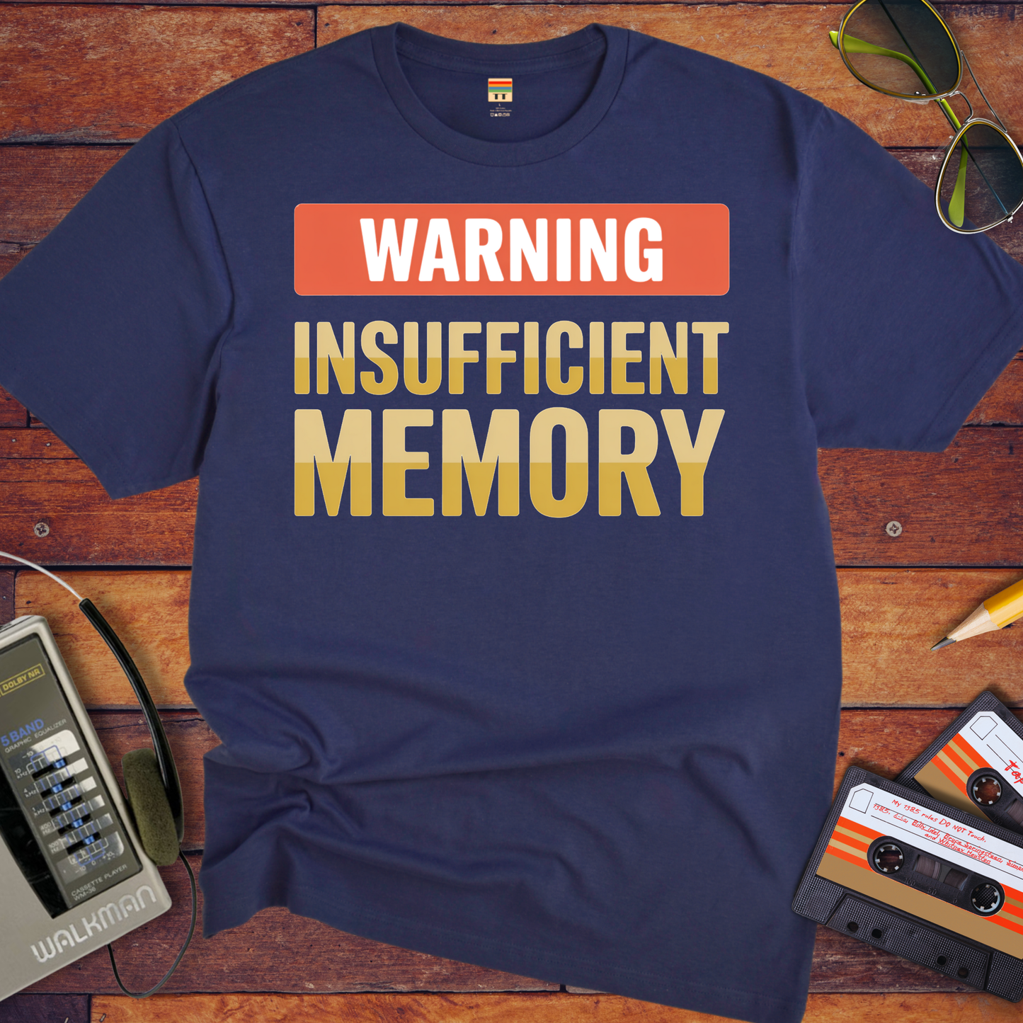 'Warning Insufficient Memory' Funny T-Shirt