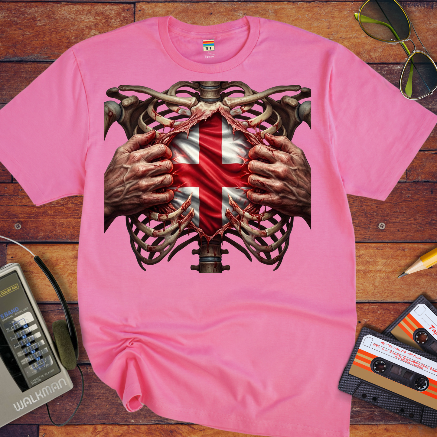 'UK Ribs'  Funny T-Shirt