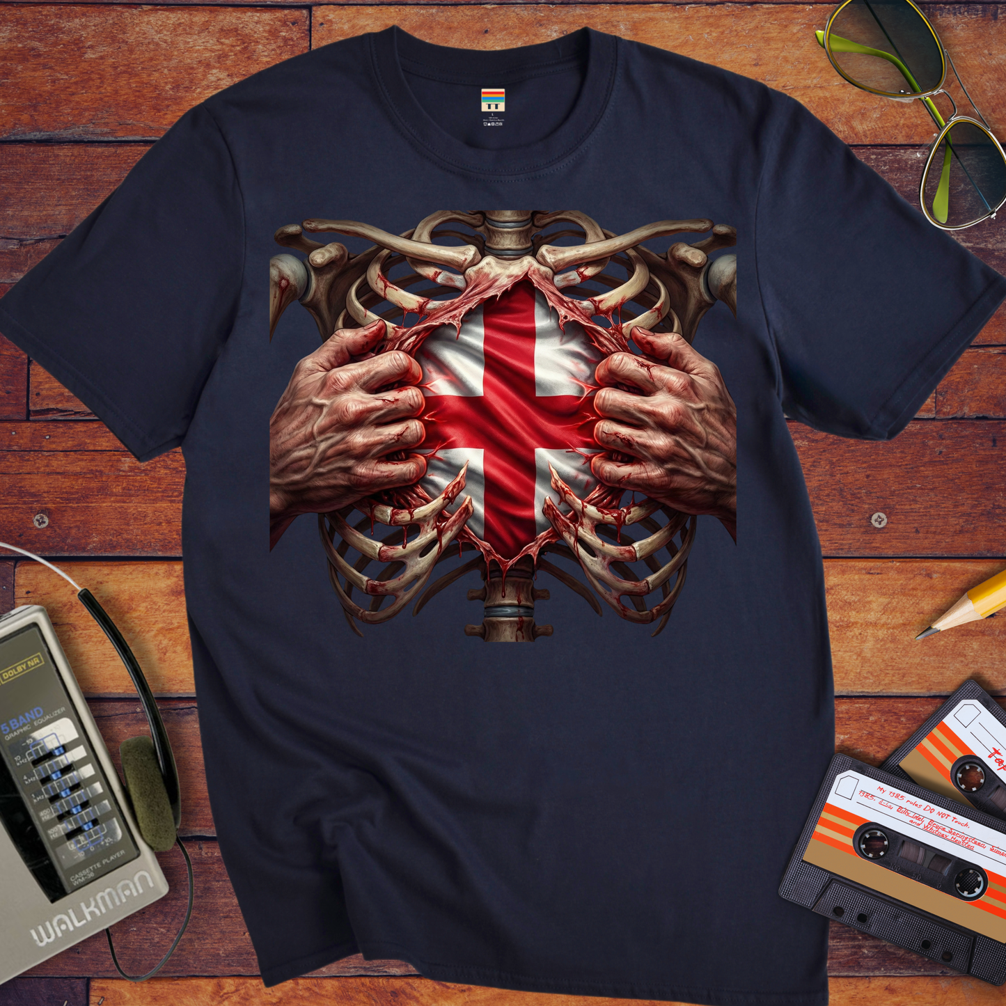 'UK Ribs'  Funny T-Shirt