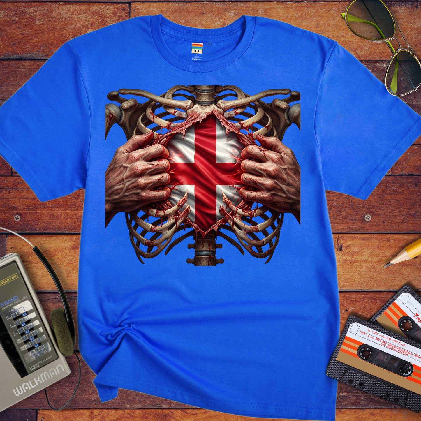 'UK Ribs'  Funny T-Shirt