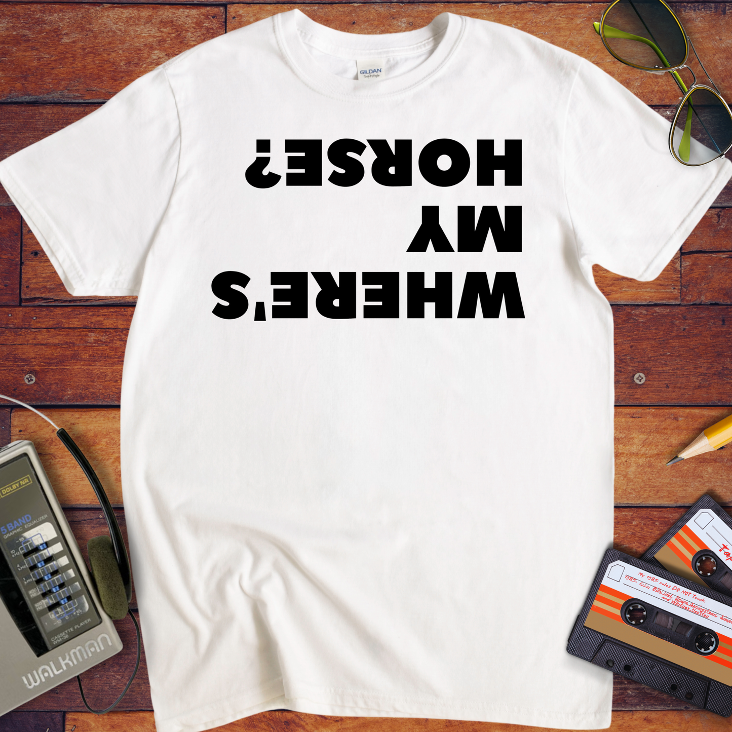 'Where's My Horse?' Funny T-Shirt