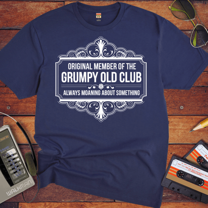 'ORIGINAL MEMBER OF THE GRUMPY OLD CLUB' Funny T-Shirt