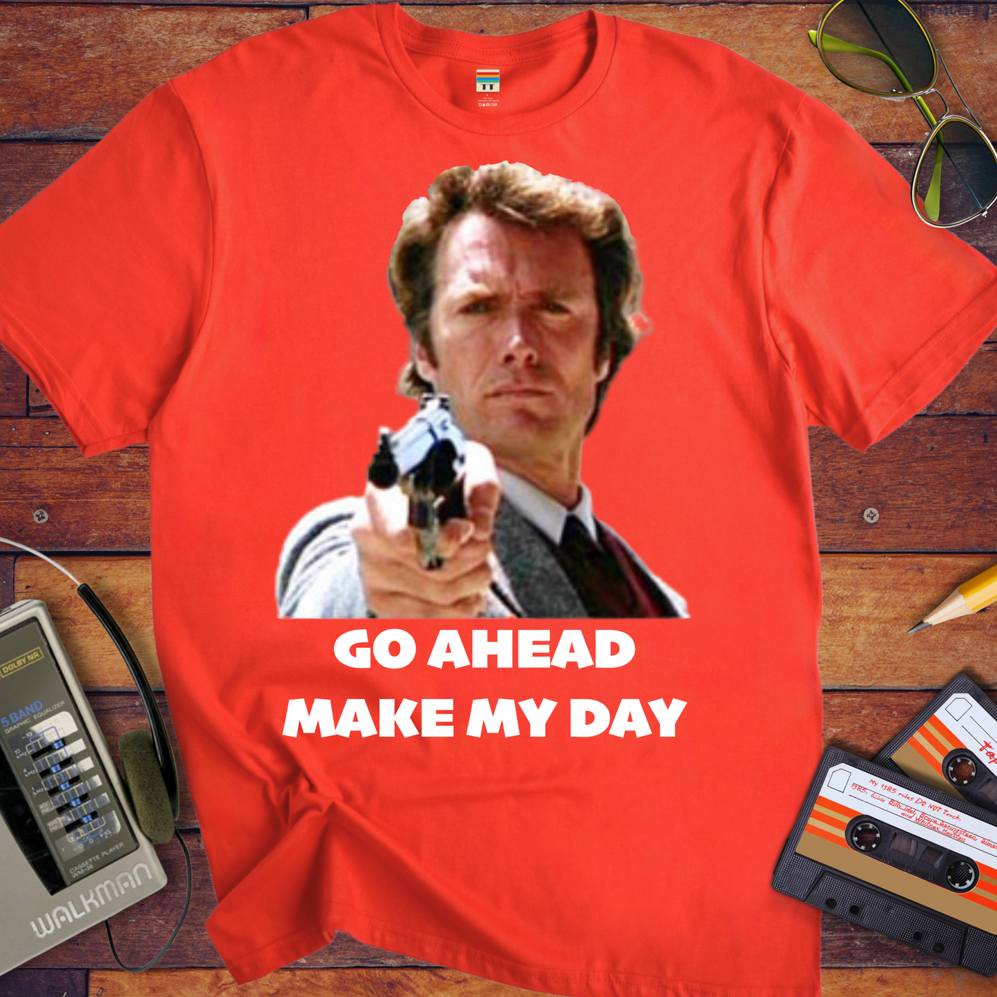 'Go Ahead Make My Day' Funny T-Shirt