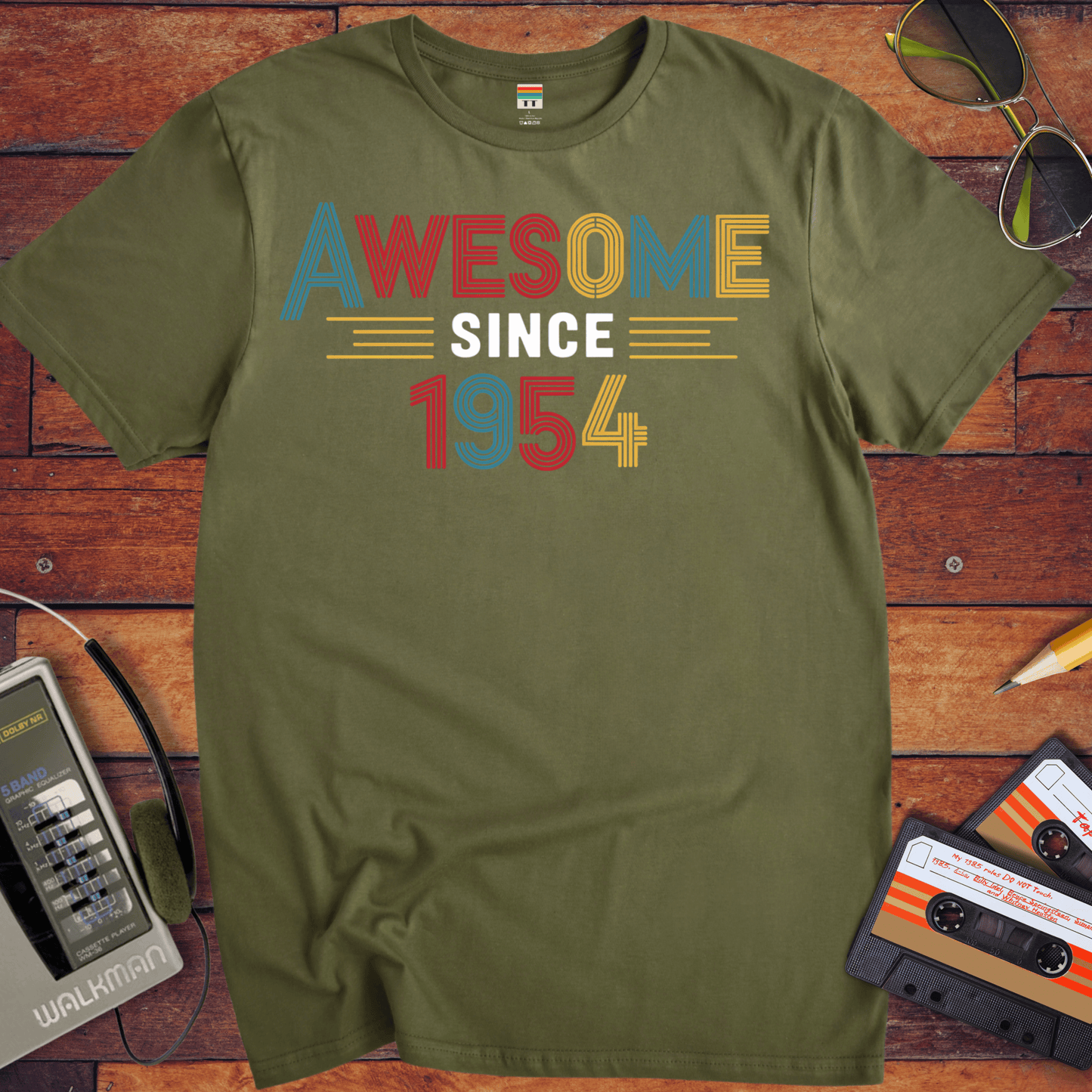 'AWESOME SINCE 1954' Funny T-Shirt