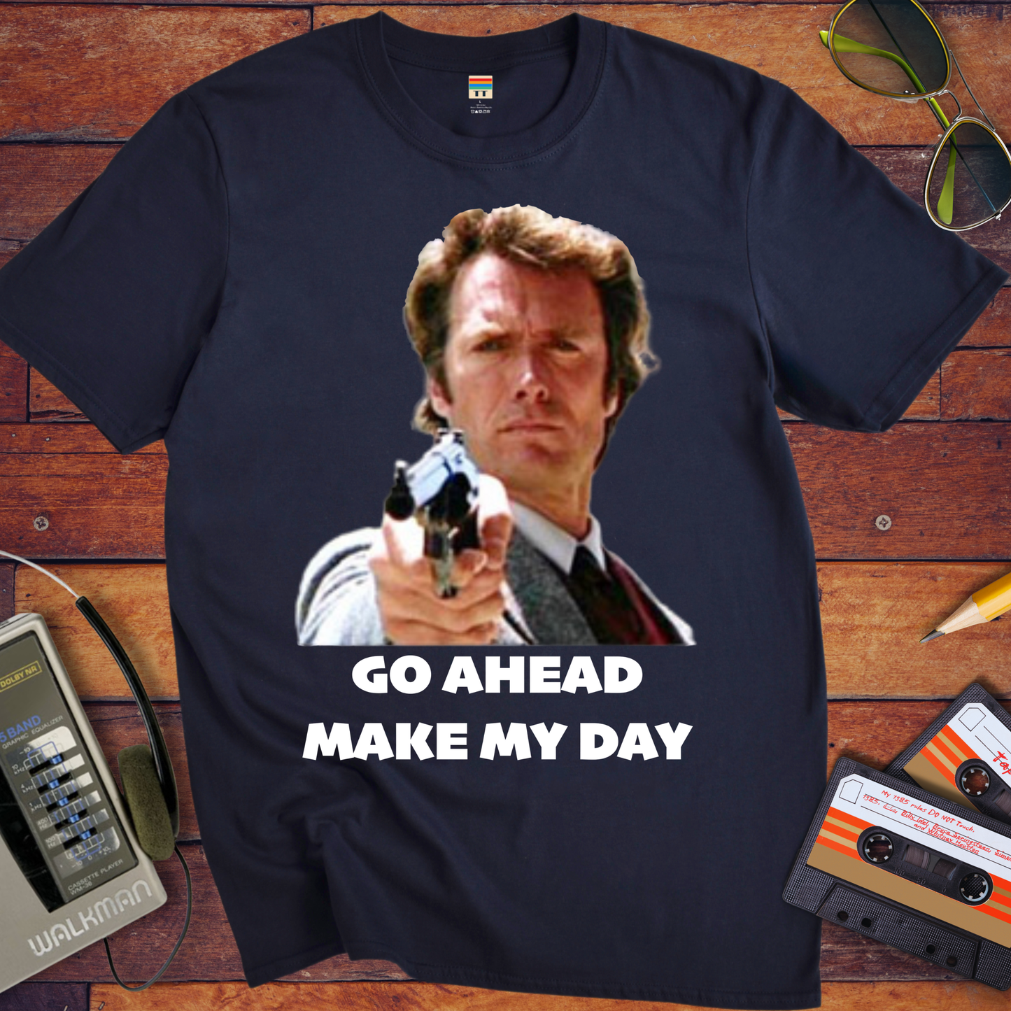 'Go Ahead Make My Day' Funny T-Shirt