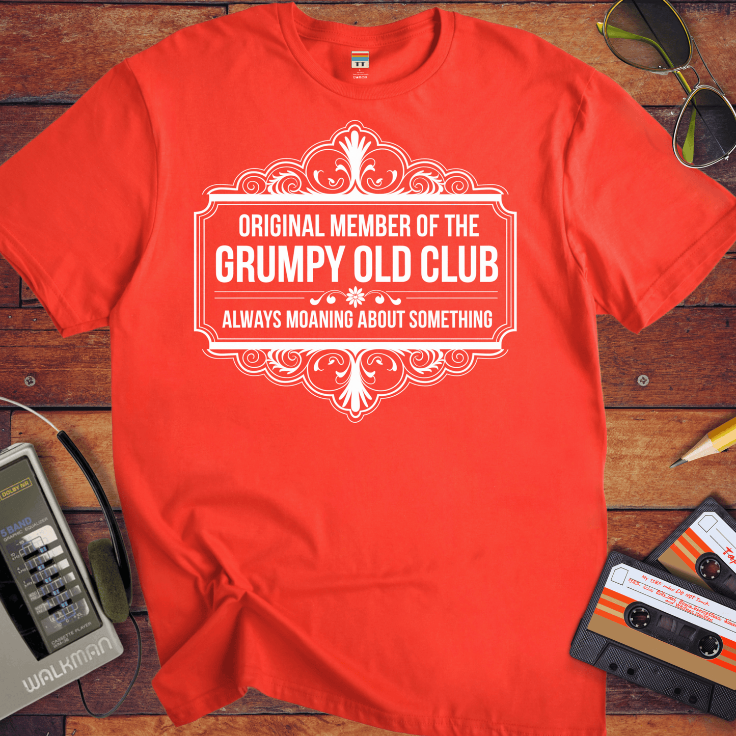 'ORIGINAL MEMBER OF THE GRUMPY OLD CLUB' Funny T-Shirt