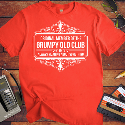'ORIGINAL MEMBER OF THE GRUMPY OLD CLUB' Funny T-Shirt