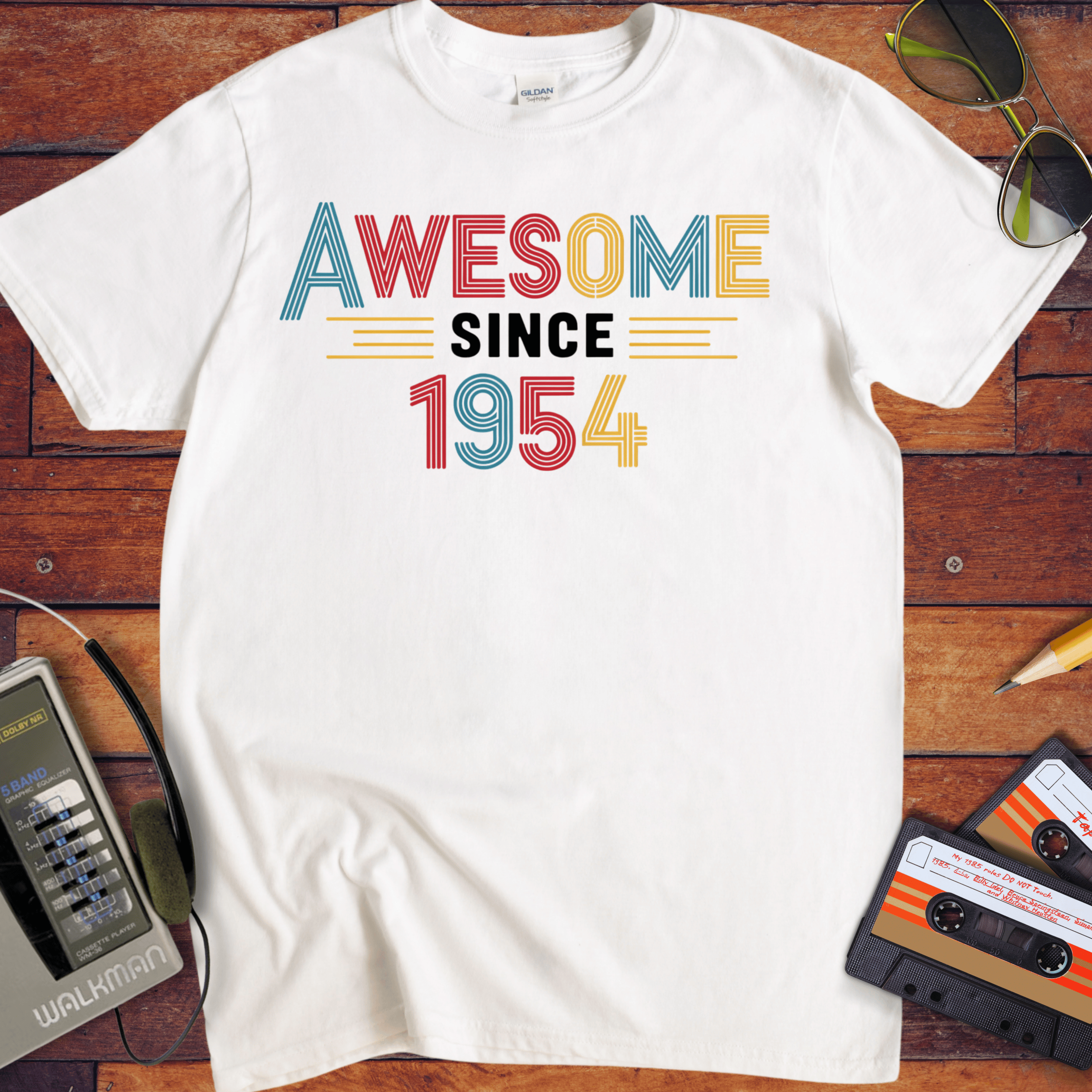 'AWESOME SINCE 1954' Funny T-Shirt