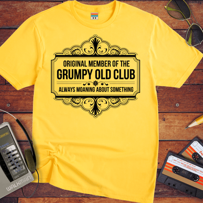'ORIGINAL MEMBER OF THE GRUMPY OLD CLUB' Funny T-Shirt