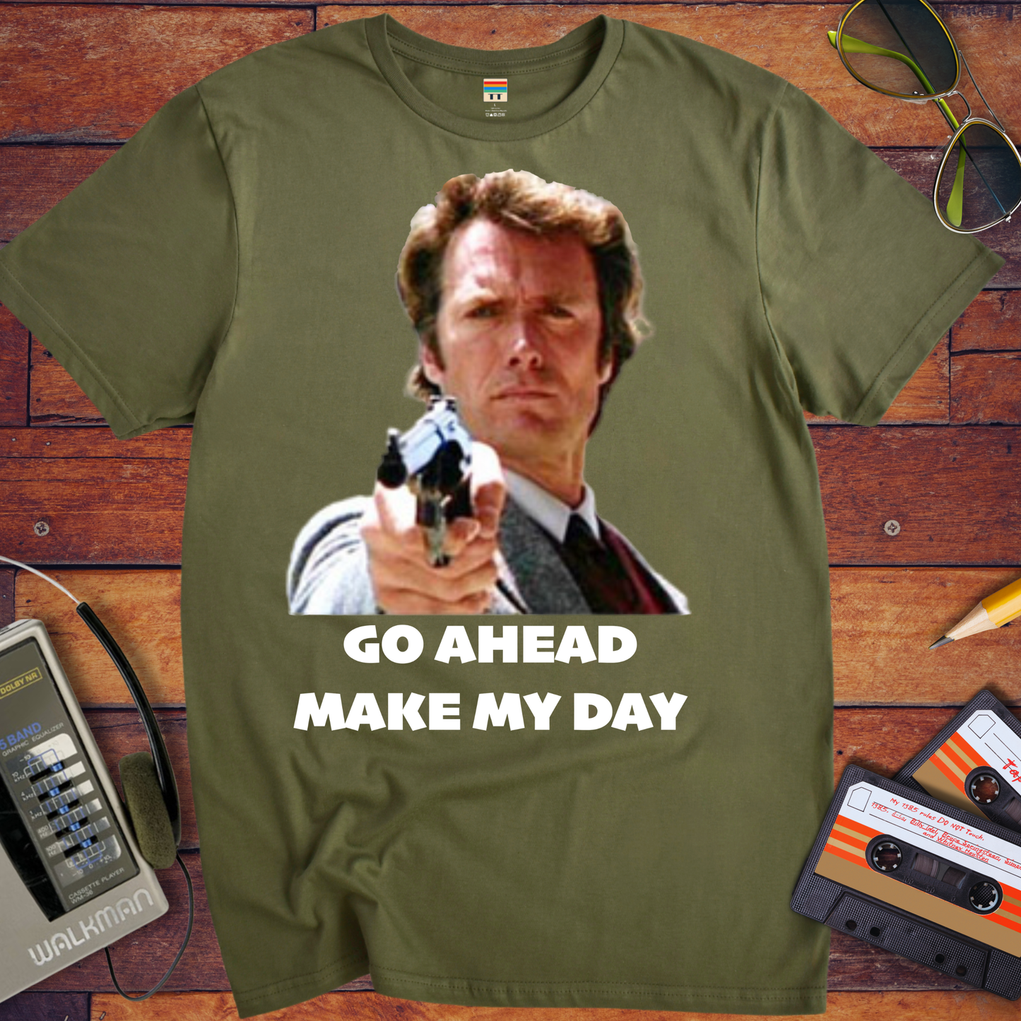 'Go Ahead Make My Day' Funny T-Shirt