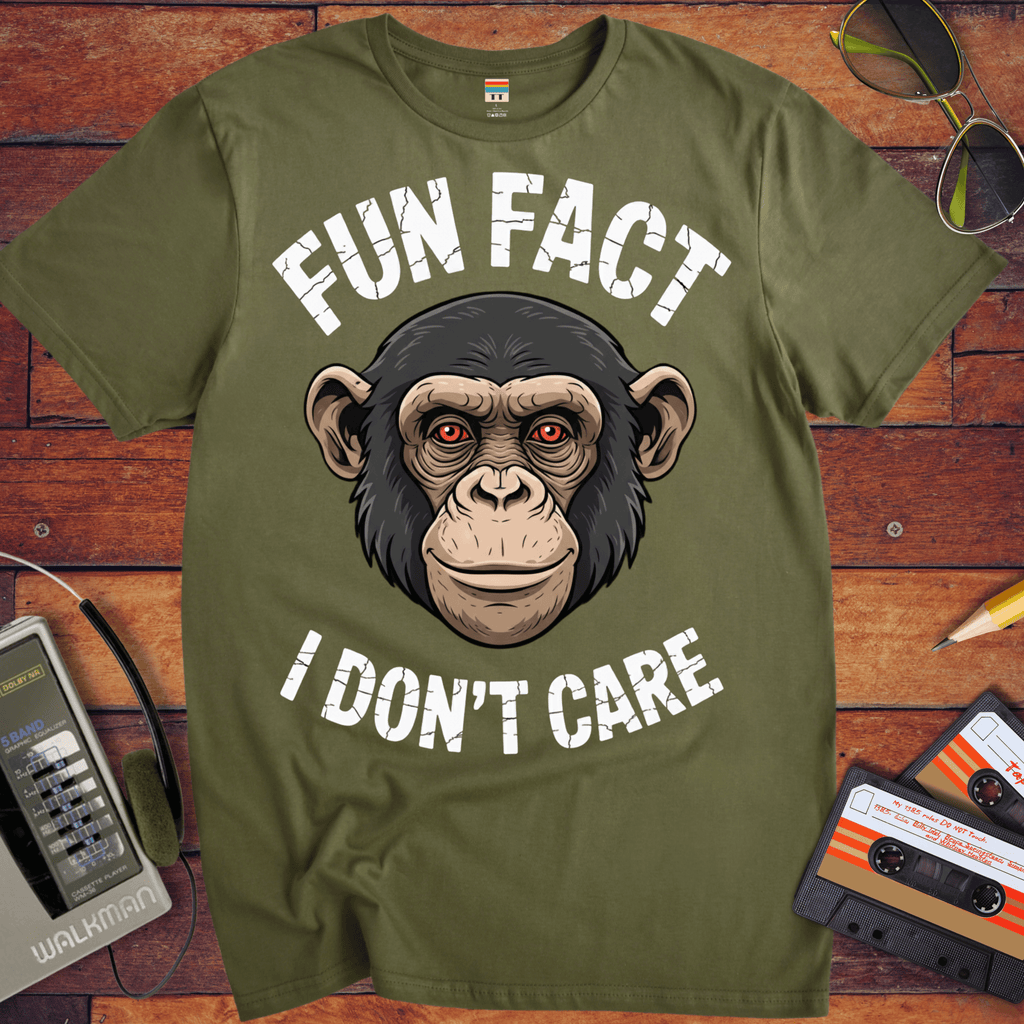 'Fun Fact I Don't Care' Funny T-Shirt