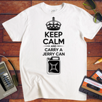 'Keep Calm and Carry a Jerry Can' Funny T-Shirt