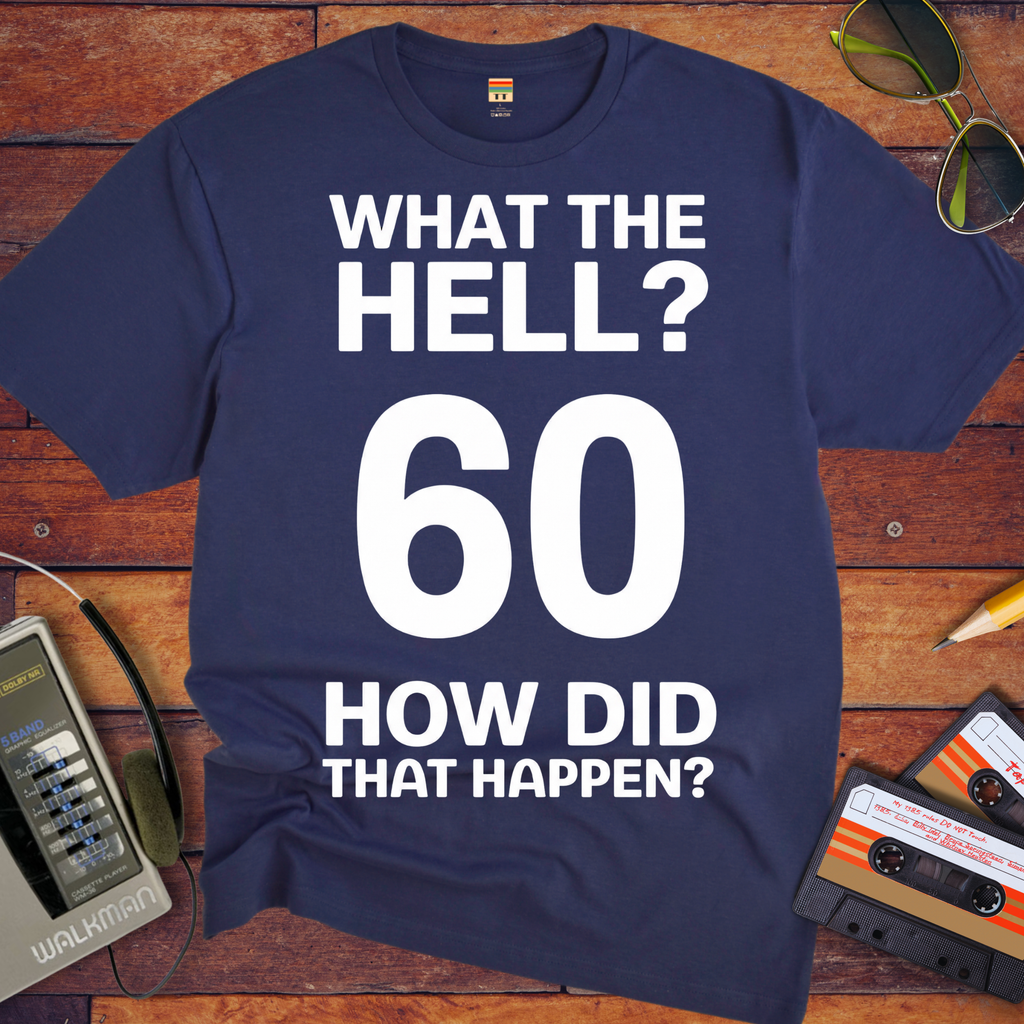 'What The Hell 60'  Funny T-Shirt