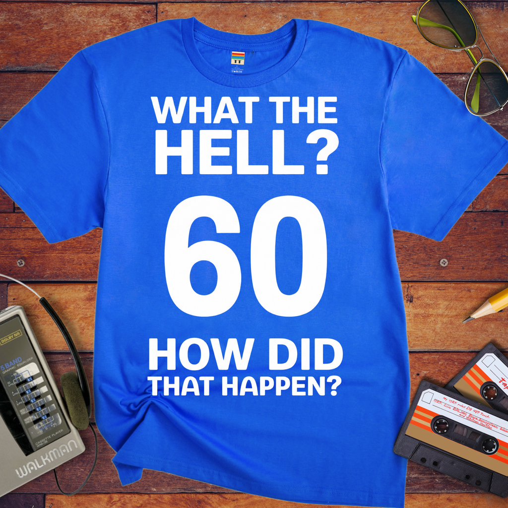'What The Hell 60'  Funny T-Shirt