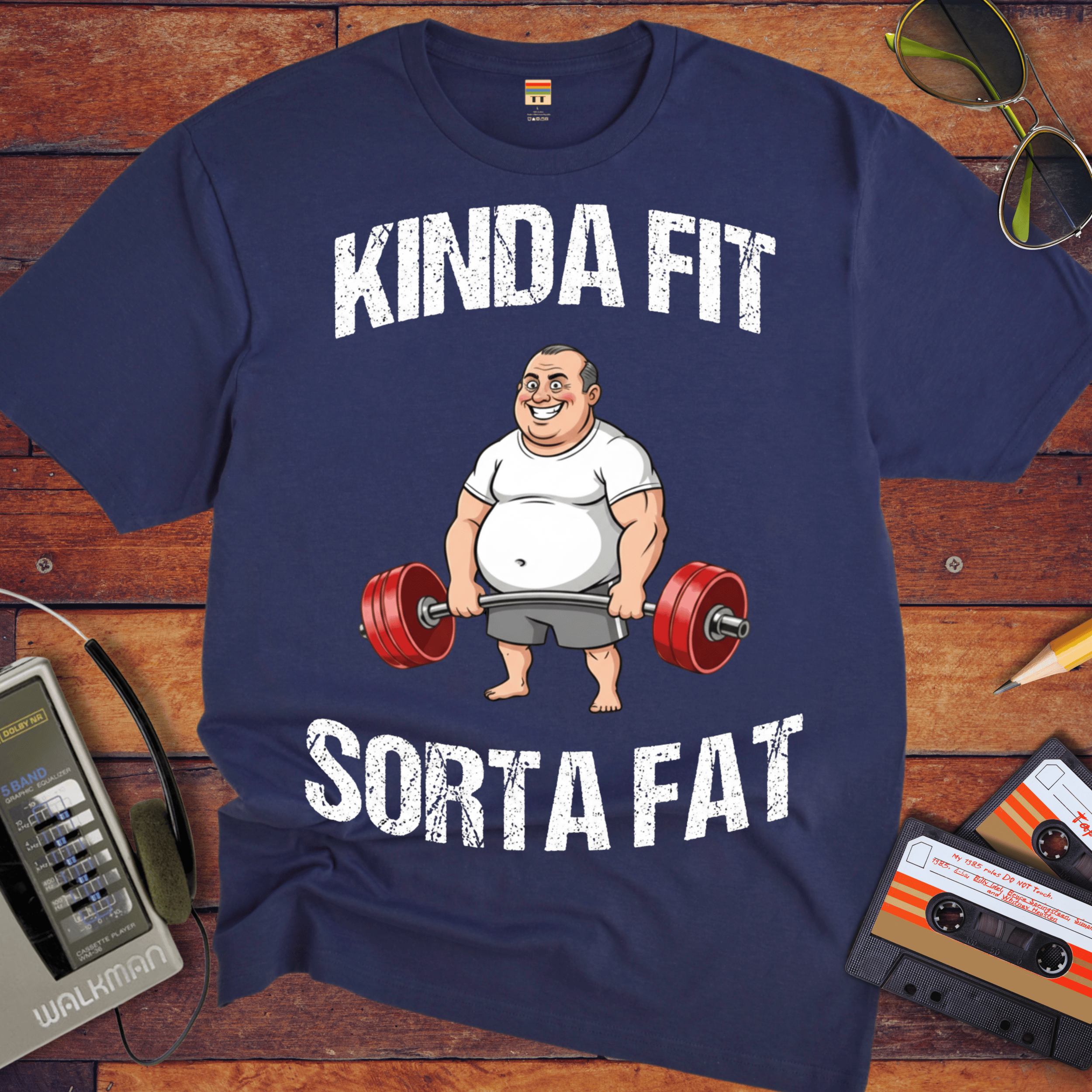 'KINDA FIT SORTA FAT'  Funny T-Shirt
