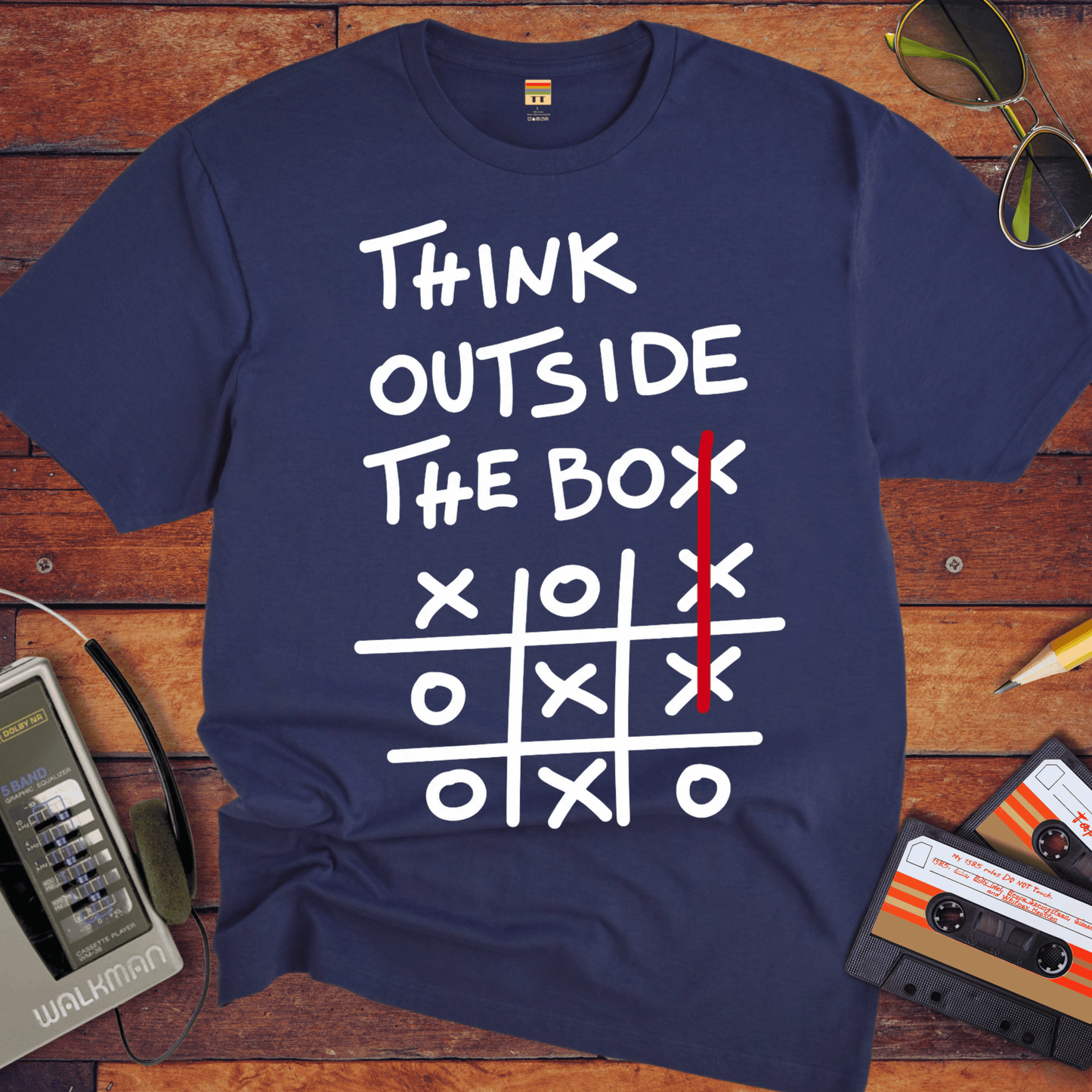 'Think outside the box V2' Funny T-Shirt