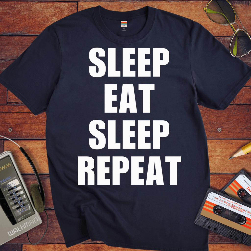 'Eat Sleep Eat Sleep Repeat' T-Shirt