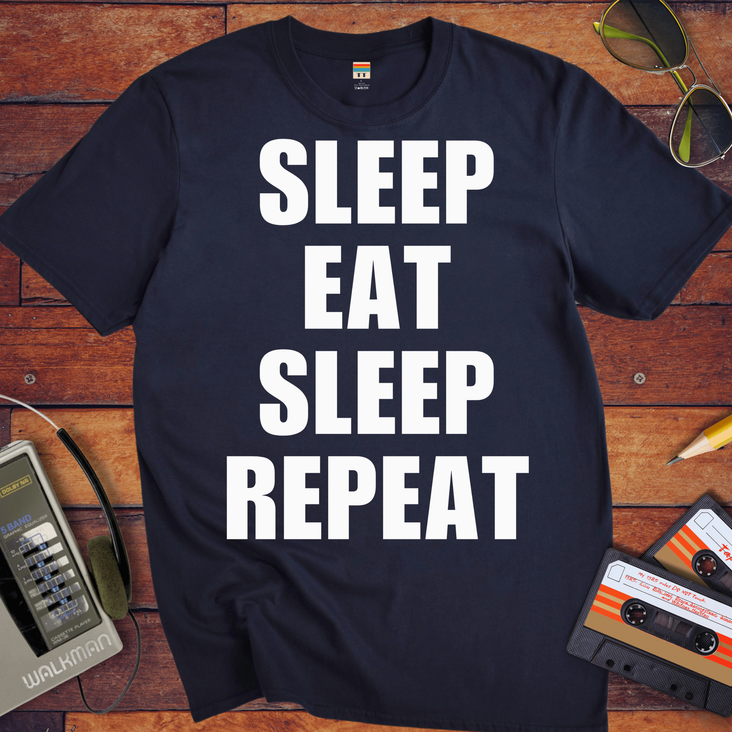 'Eat Sleep Eat Sleep Repeat' T-Shirt