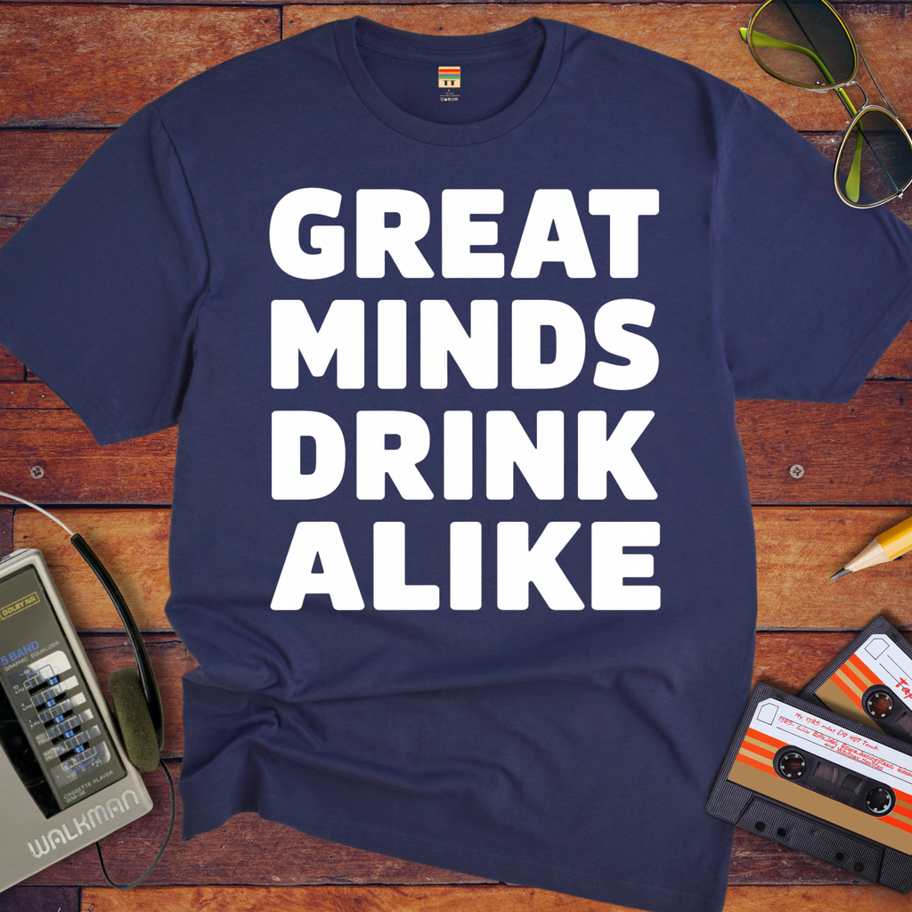'Great minds drink alike' Funny T-Shirt