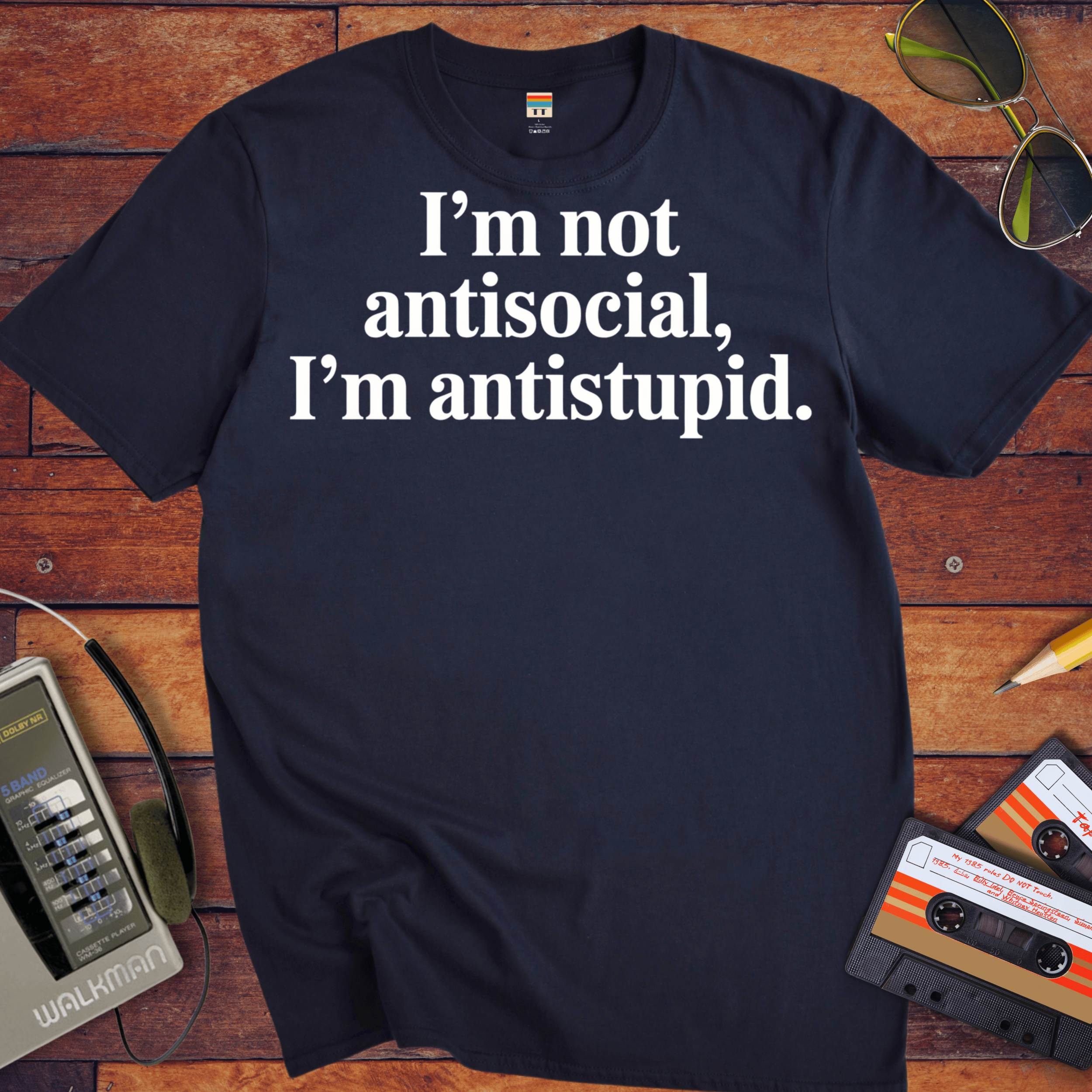'I'm not antisocial' Funny T-Shirt