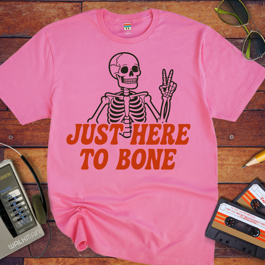 'Just Here To Bone' Funny T-Shirt