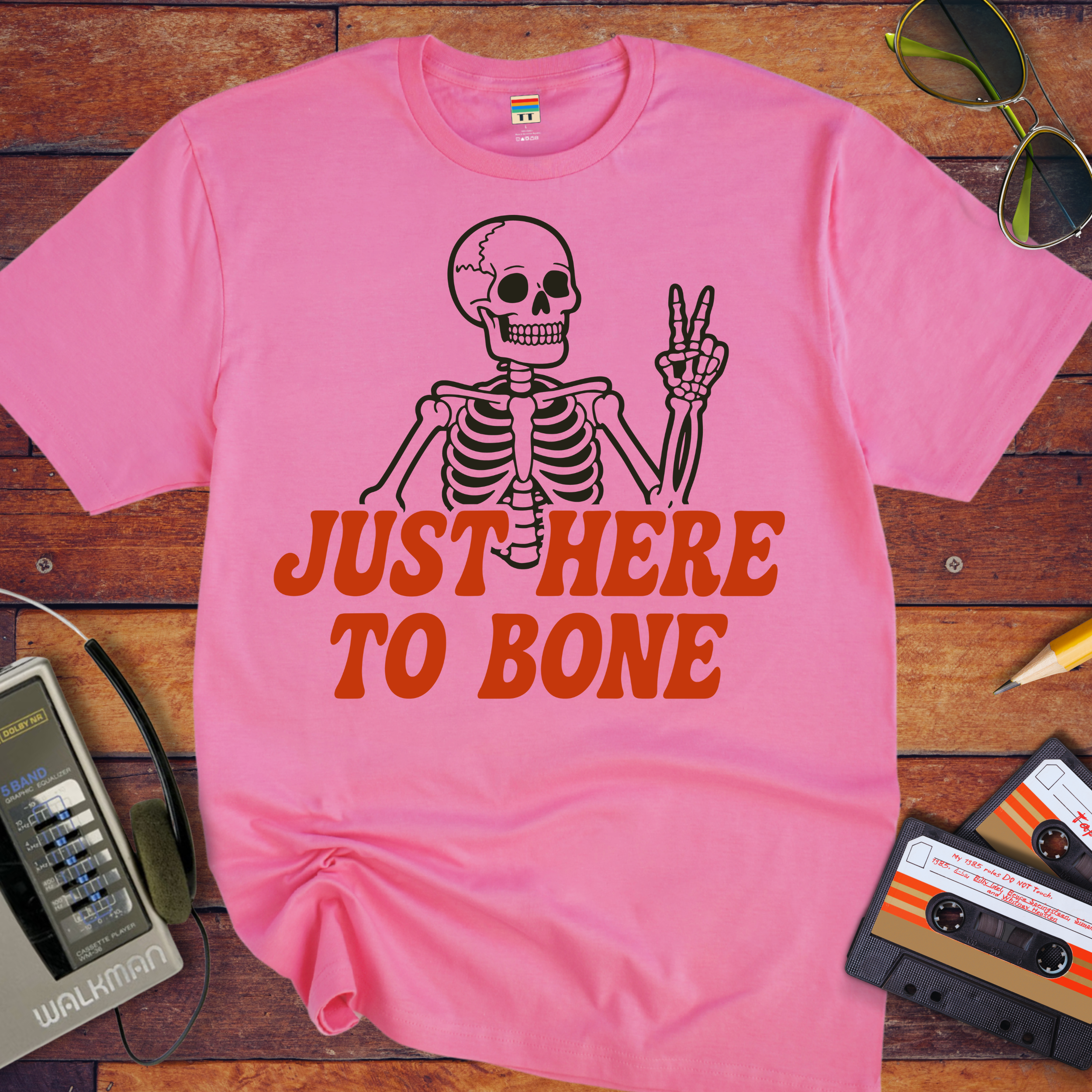 'Just Here To Bone' Funny T-Shirt
