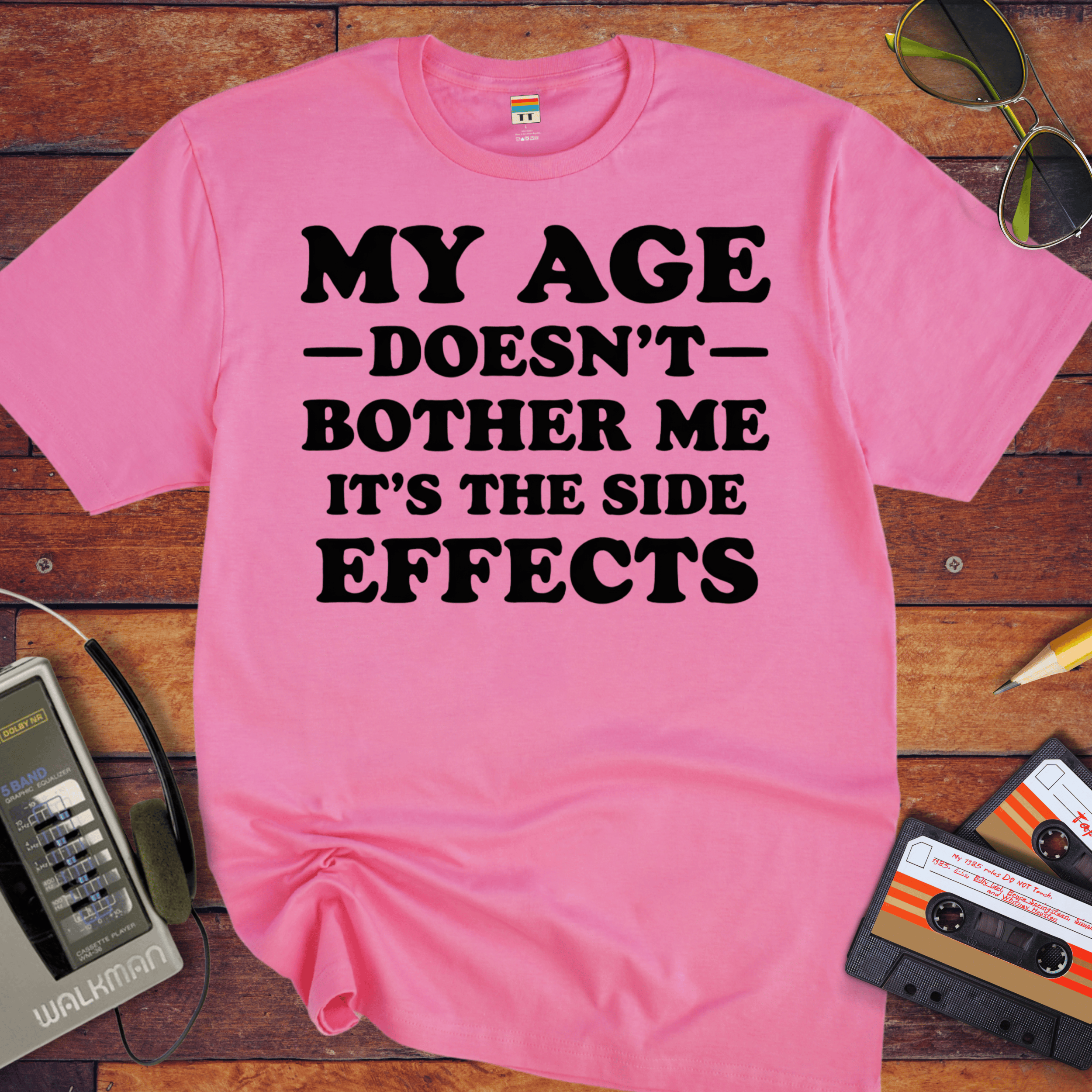 'My Age Doesn't Bother Me'  Funny T-Shirt