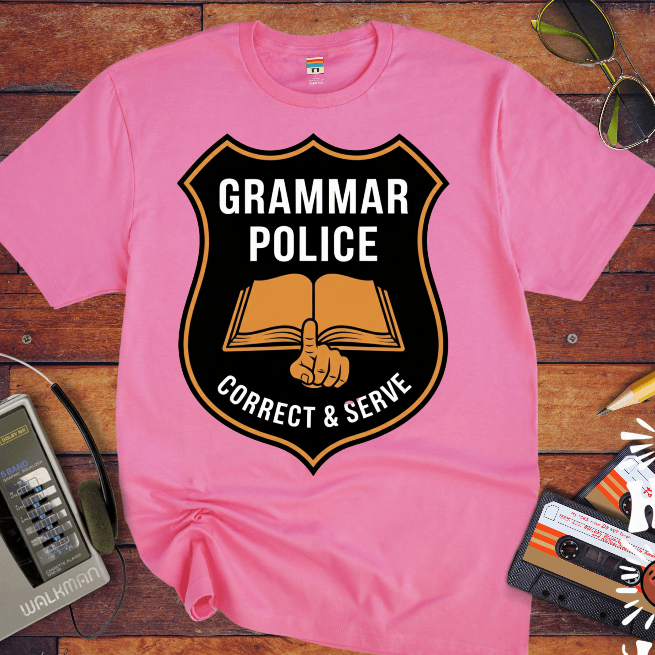 'GRAMMAR POLICE' Funny T-Shirt